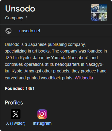 Google's Unsodo knowledge panel.